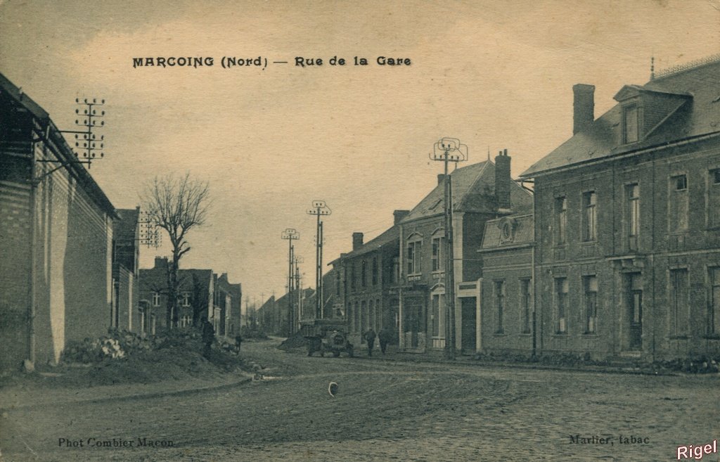 59-Marcoing - Rue de la Gare - Combier et Marlier.jpg