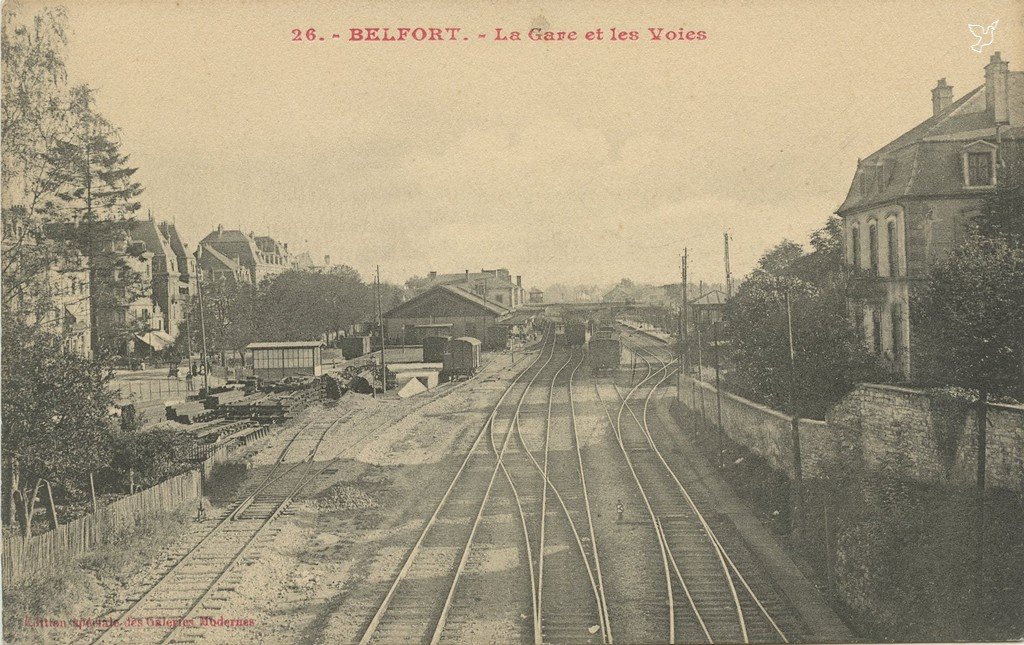 Z - BELFORT - La Gare et les voies - Galeries Modernes.jpg