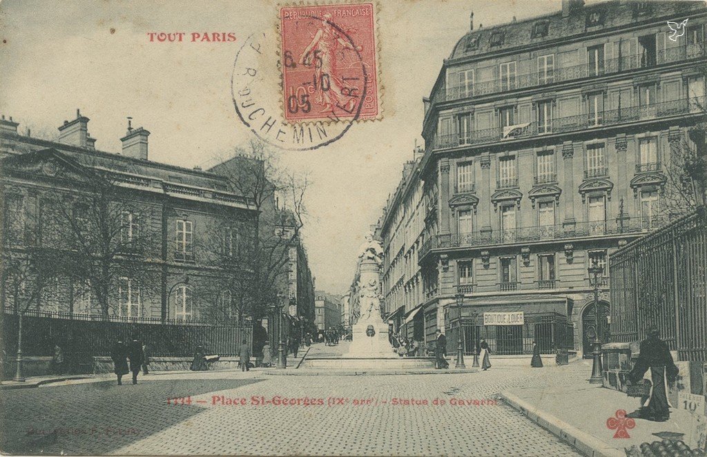 Z - 1334 - Place Saint-Georges et statue de Gavarni.jpg