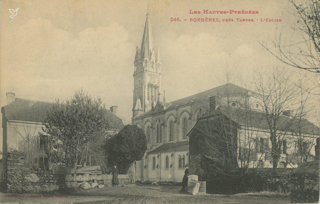 Z - BORDERES sur l'ECHEZ - LB 946 - L'Eglise.jpg