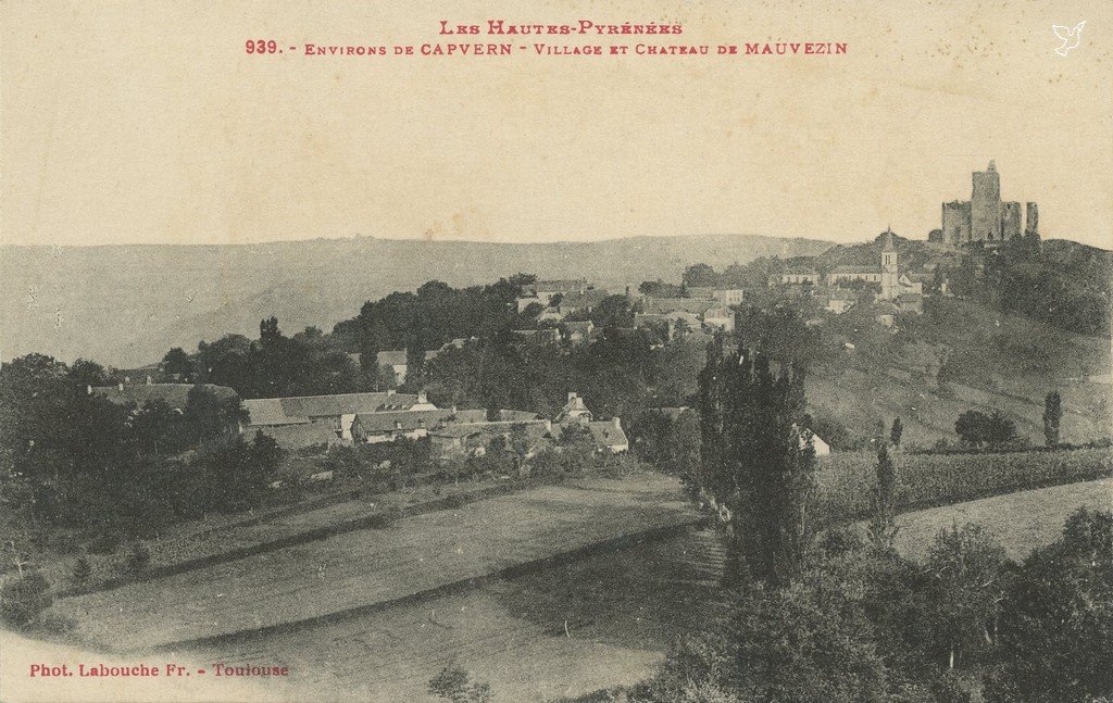 Z - LB 939 - Environs de Capvern - Village et Chateau de Mauvezin.jpg