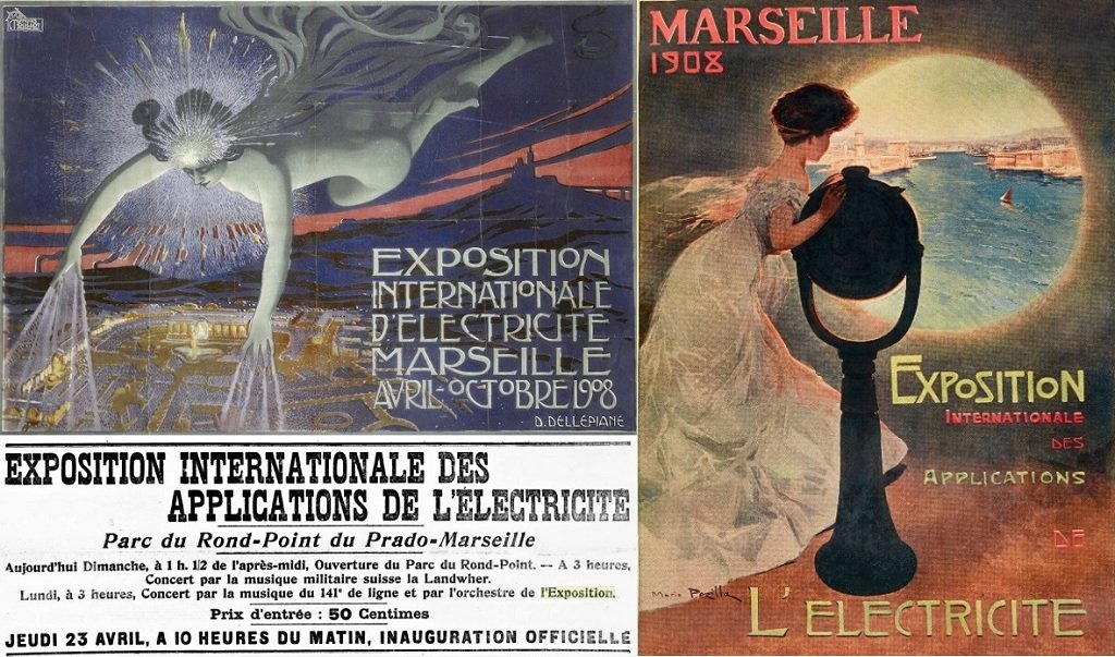 Marseille - Affiches Exposition internationale d'électricité 1908.jpg