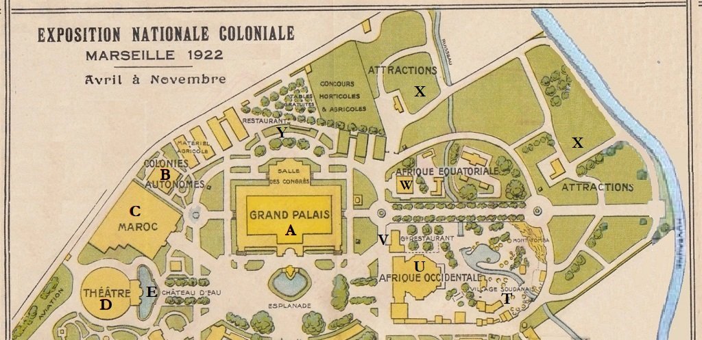 Marseille - Plan Exposition Internationale d'Electricité, 1922 A.jpg