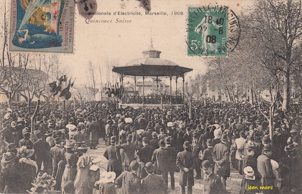 Marseille - Exposition internationale d'Electricité - Quinconce Suisse (1908).jpg