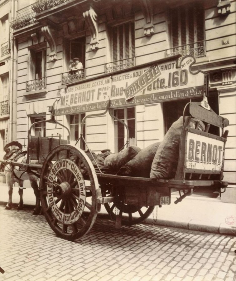 1 Bernot transport charbon, cliché Eugène Atget vers 1910.jpg