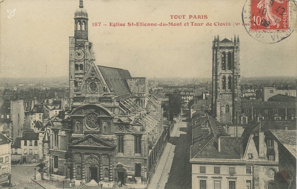 Z - 187 - Eglise St-Etienne du Mont et Tour de Clovis.jpg