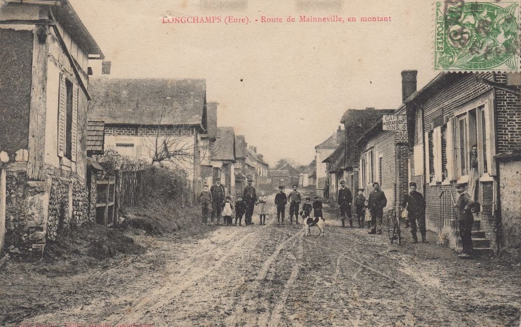 27 - LONGCHAMPS - Route de Mainneville, en montant - Edition Damien - 16-04-22.jpg