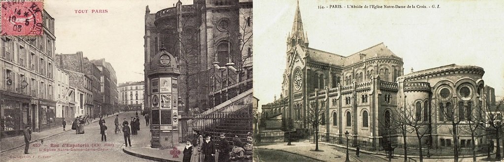 Rue d'Eupatoria et Eglise ND de la Croix - Abside de l'Eglise ND de la Croix.jpg