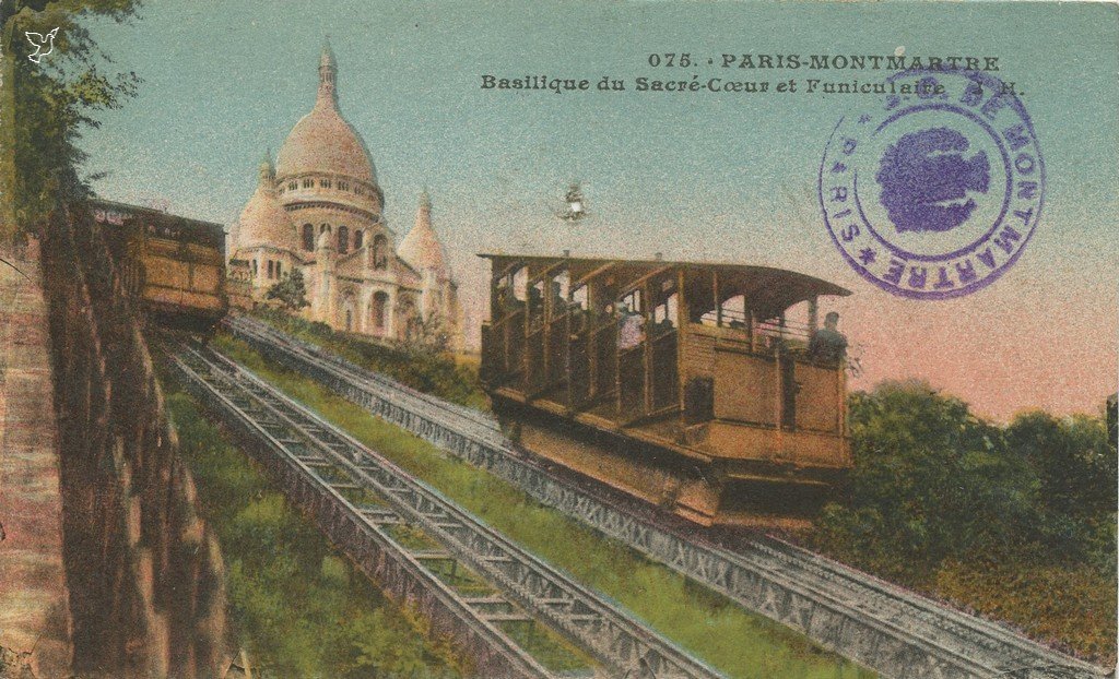 Z - 075 - PARIS-MONTMARTRE - Basilique du SC et le Funiculaire.jpg