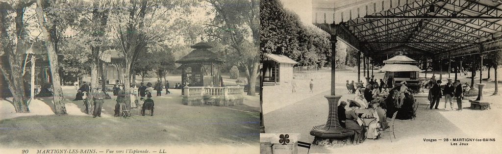 Martigny-les-Bains - Vue vers l'esplanade, kiosque - Les Jeux.jpg