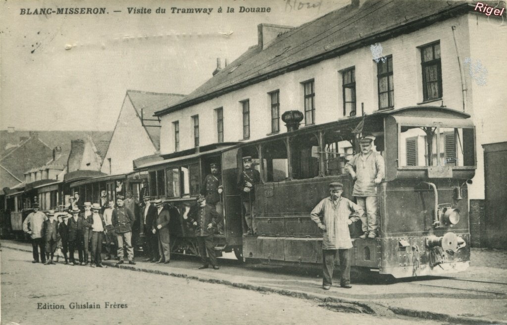 59-Blanc-Misseron - Visite du Tramway à la Douane - Edition Ghislain Frères.jpg