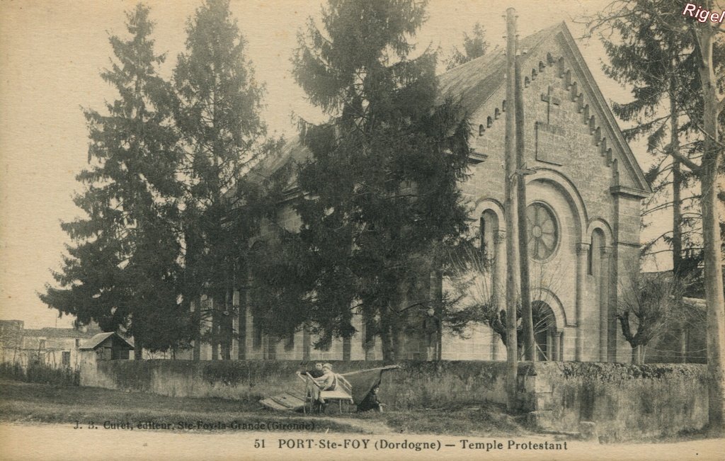 24-Port-Sainte-Foy - Temple Protestant - 51 J B Curet éditeur.jpg