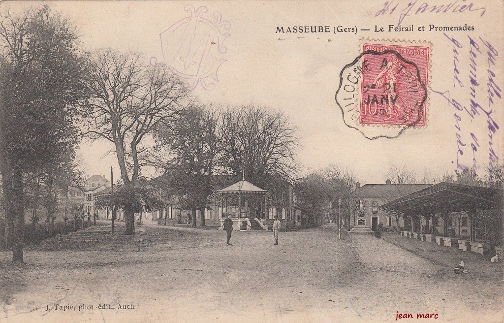 Masseube - Le Foirail et Promenades (1905).jpg