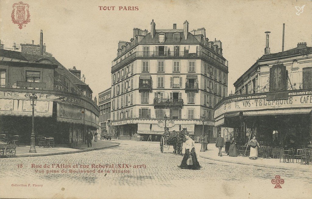 Z - 38 - Rue de l'Atlas et Rue Rebeval - vue prise du Bd de la Villette.jpg