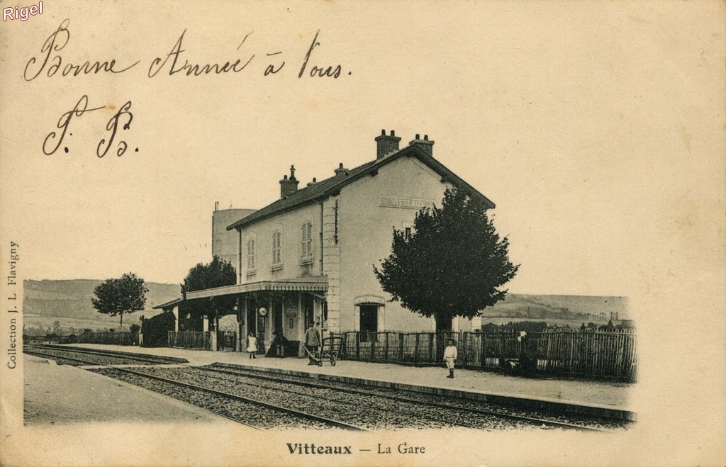 21-Vitteaux - La gare - Collection JL Flavigny.jpg