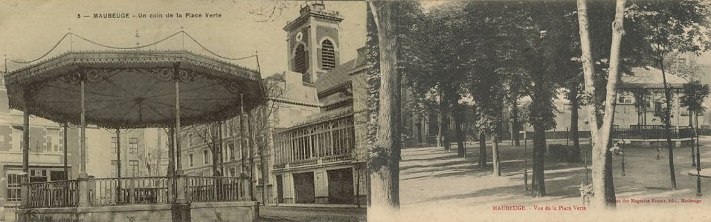 Maubeuge - Un coin de la Place Verte - Vue de la Place Verte.jpg