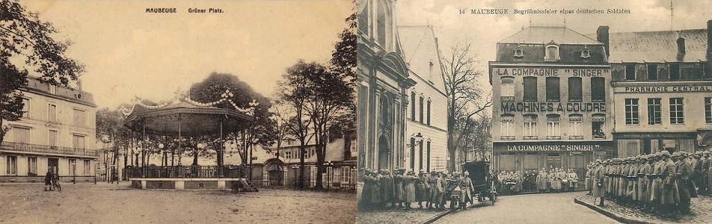 Maubeuge pendant l'occupation allemande 1914-1918 - Grüner Platz (place Verte) - Place aux Herbes.jpg