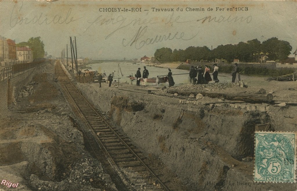 94-Choisy-le-Roi - Travaux du Chemin de Fer en 1903 - Hélio E Le Deley Paris - Version color.jpg