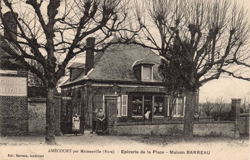 27 - AMECOURT - Epicerie de la Place - Maison  BARREAU - Edit. Barreau - 12-08-22.jpg
