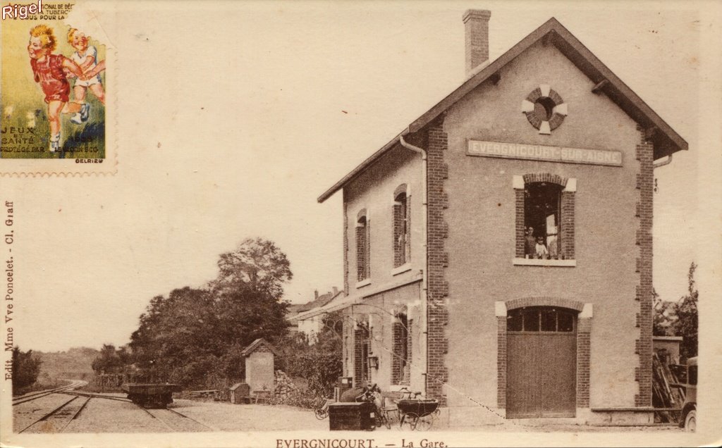 02-Evergnicourt - La Gare - Edit Mme vve poncelet - Cl Graff.jpg