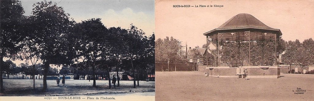 Maubeuge Sous-le-Bois - La Place de l'Industrie et le kiosque à musique.jpg