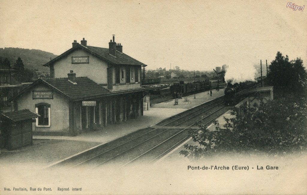 27-Pont de l'Arche - La gare - Vve Poullain.jpg