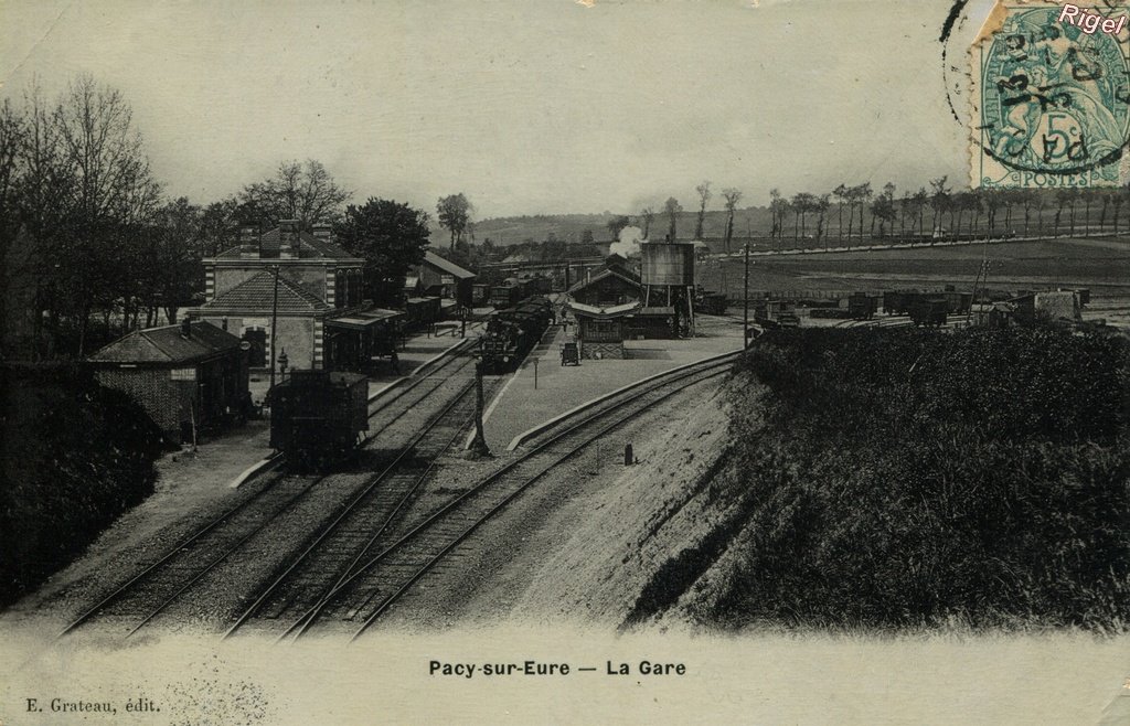 27-Pacy - La gare - E Grateau édit.jpg