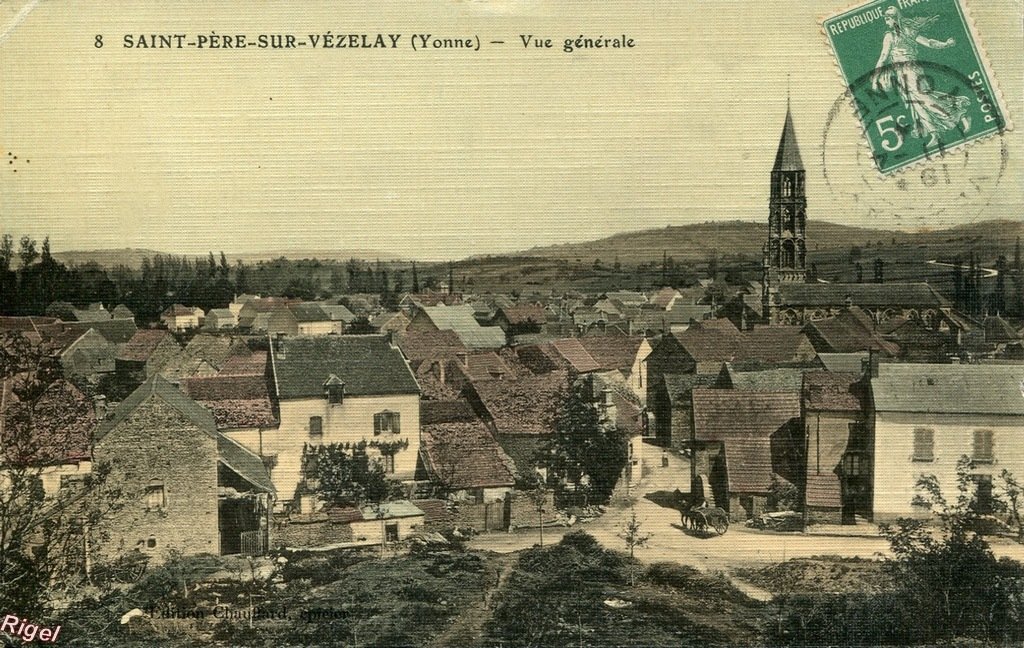 89-St-Père-sur-Vezelay - Vue Générale - 8 Edition Chauffard épicier.jpg