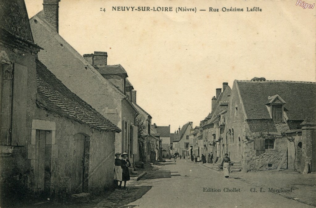 58-Neuvy-sur-Loire - Rue Onézime Lafille - 14 Edition Chollet - Cl L Marchand.jpg