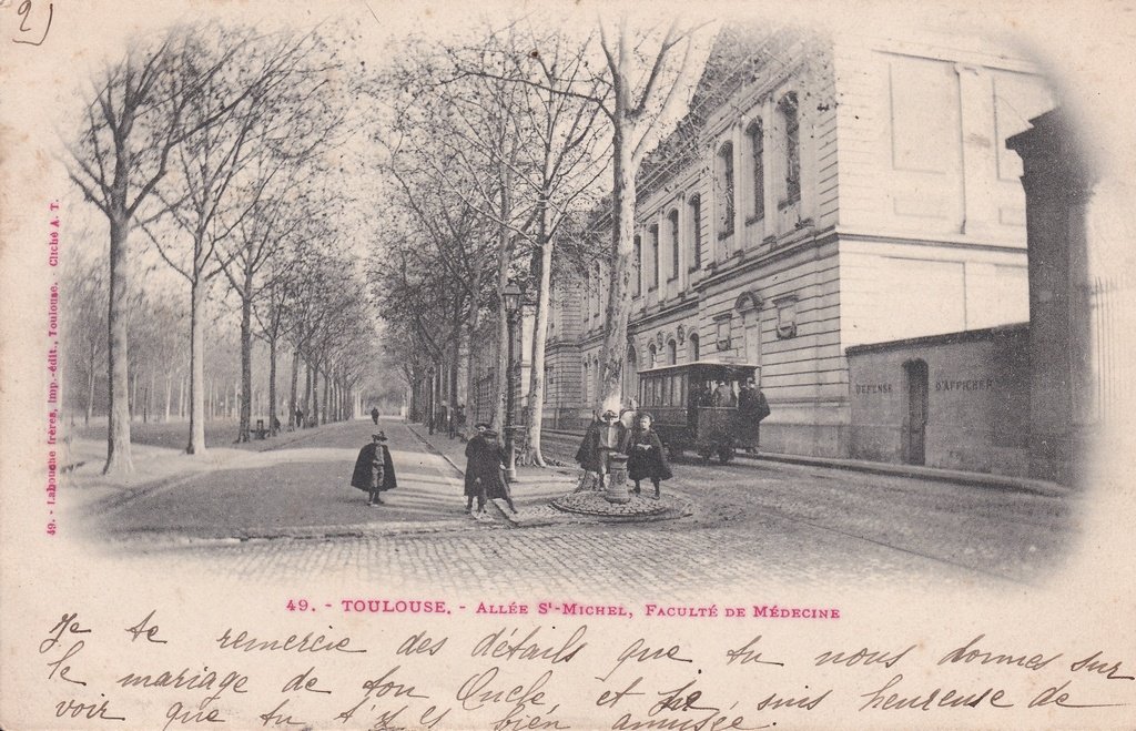 Toulouse - Allée Saint-Michel, Faculté de Médecine.jpg