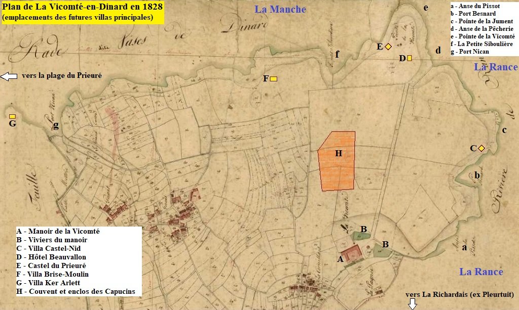 03 La Vicomté plan 1828 et futures villas.jpg