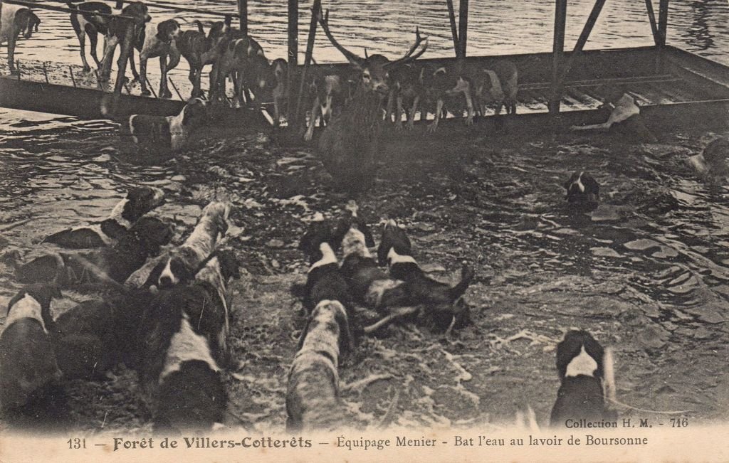 60 - BOURSONNE - 131 - Equipage Menier - Bat l'eau au lavoir de Boursonne - Collection HM - 09-11-22.jpg