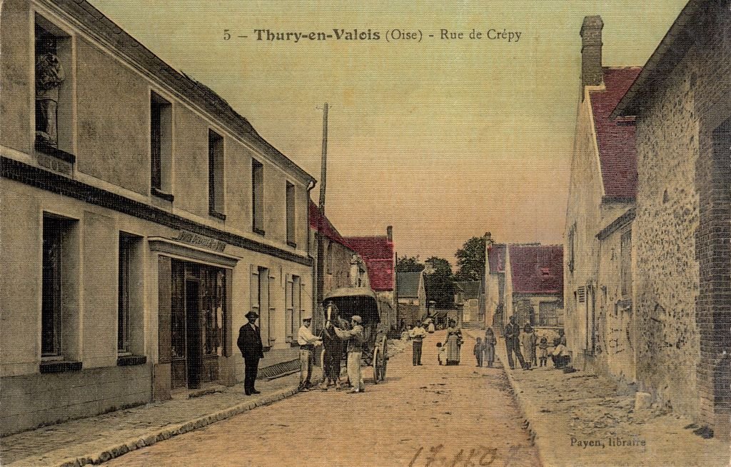 60 - THURY-EN-VALOIS - 5 coul. - Rue de Crépy - Payen libraire - 21-11-22.jpg