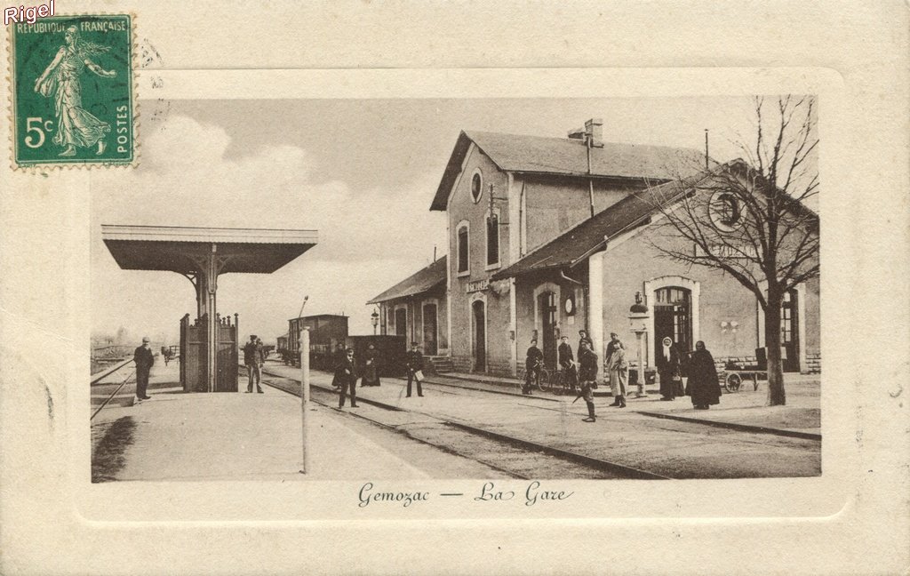 17-Gemozac - La Gare - Edit Vve H Maguy et Fils, Pap.jpg