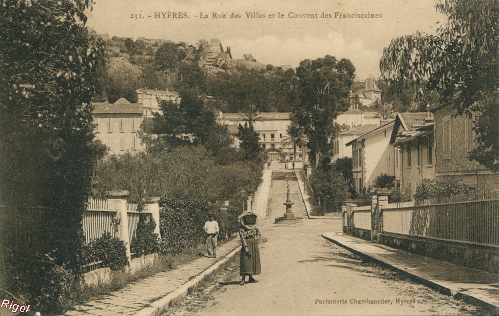 83-Hyères - Rue des Villas Couvent Franciscaines - 231 Chambourlier.jpg