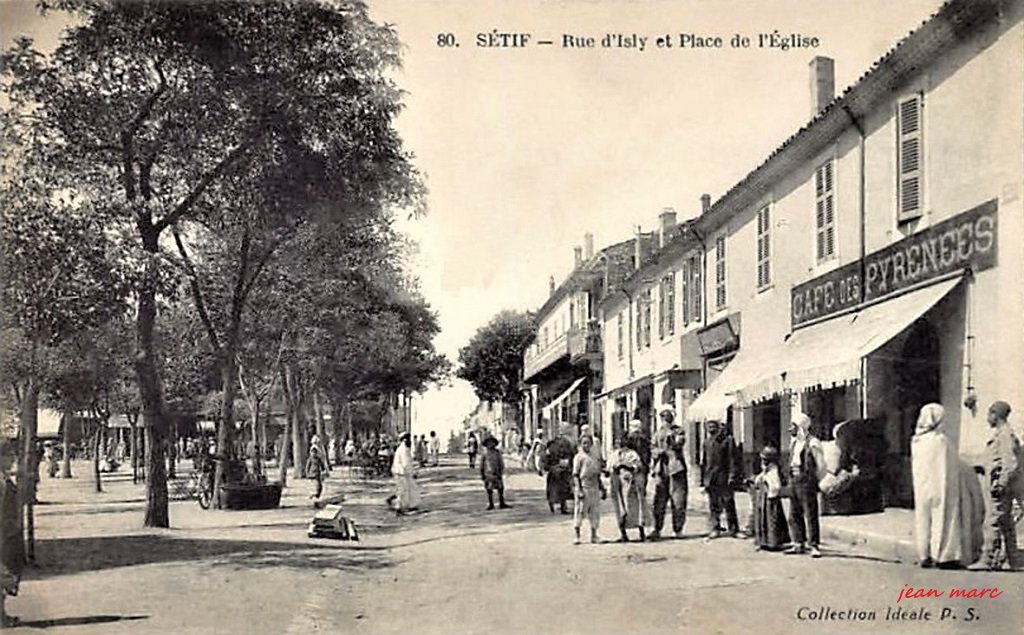 Sétif - Rue d'Isly et place de l'Eglise.jpg