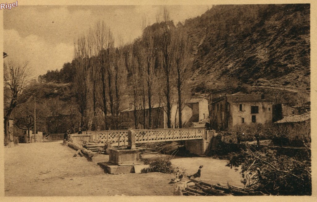 26-La Drôme Illustrée - Chatillon-en-Diois - Pont sur le Béz - Edit Pourdel Mercerie - Coll Artisi LUX Lang fils ainé.jpg