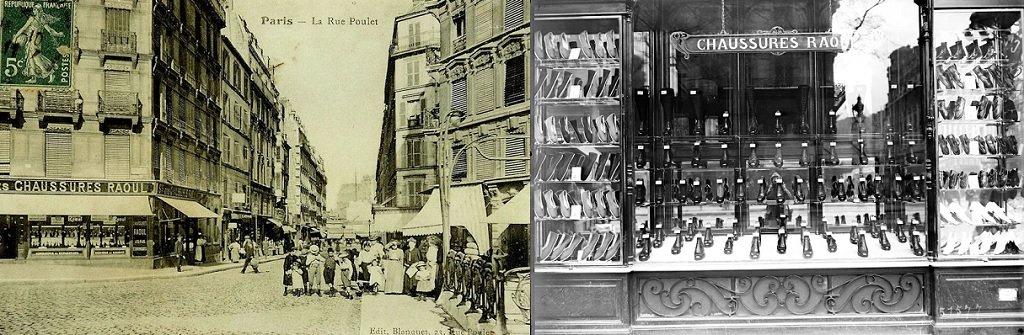 0 Chaussures Raoul rue Poulet boulevard Barbès (cliché carpostale cparama).jpg