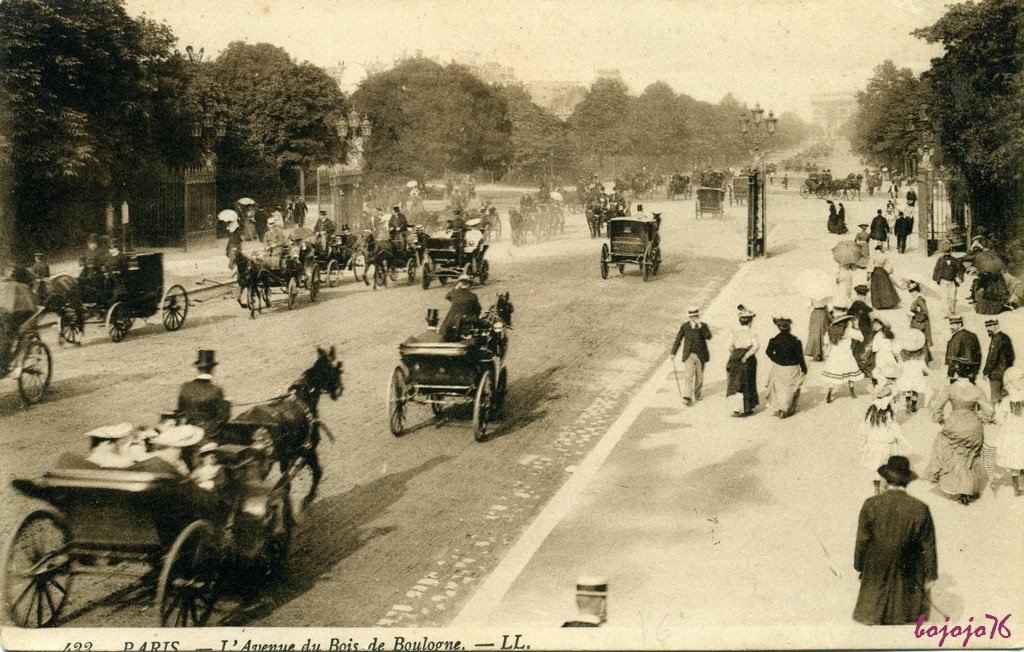 75016-Paris-Avenue du Bois de Boulogne Foch caleches.jpg