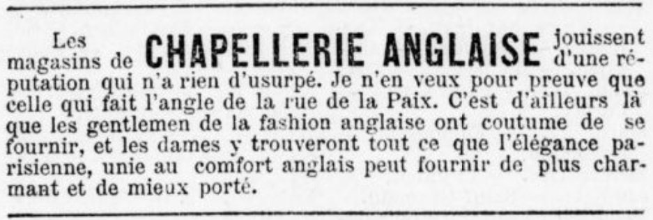 04 Réclame Chapellerie anglaise (journal Le Jockey 2 juin 1883).jpg