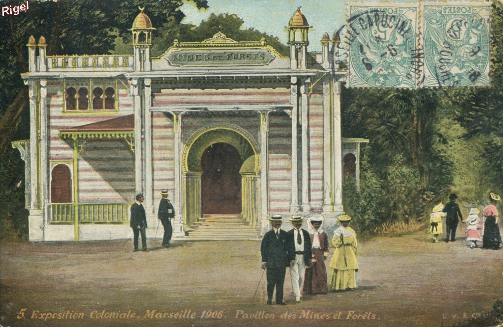 13-Marseille - Expo coloniale 1906 - 5 LV et Cie.jpg