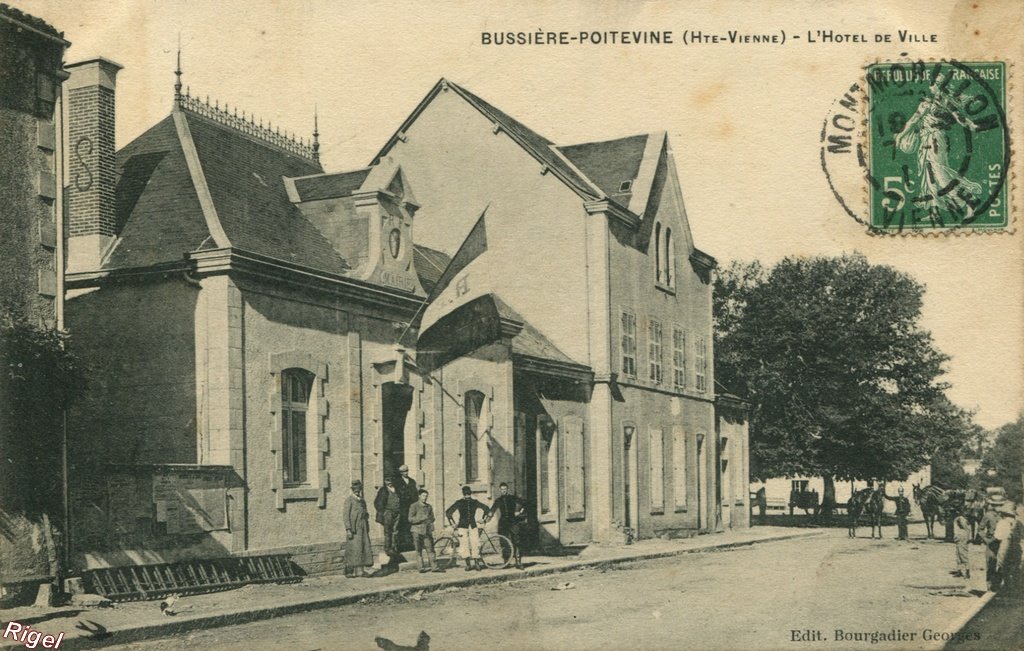 87-Bussière-Poitevine - L'Hôtel de Ville - Edit Bourgadier Georges.jpg
