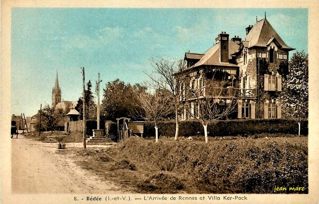 Bédée - L'Arrivée de Rennes et Villa Ker-Pock.jpg