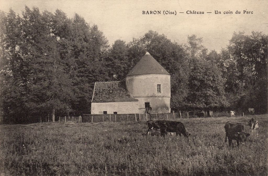 60 - BARON - Château - Un coin du Parc - Nicloux tabacs, Baron - 14-03-23.jpg