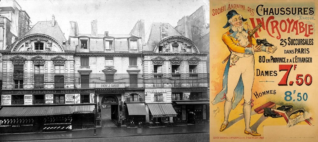 0 Hôtel de Sully (cliché Jean-Eugène Durand vers 1897) - Affiche publicitaire Chaussures Incroyable.jpg