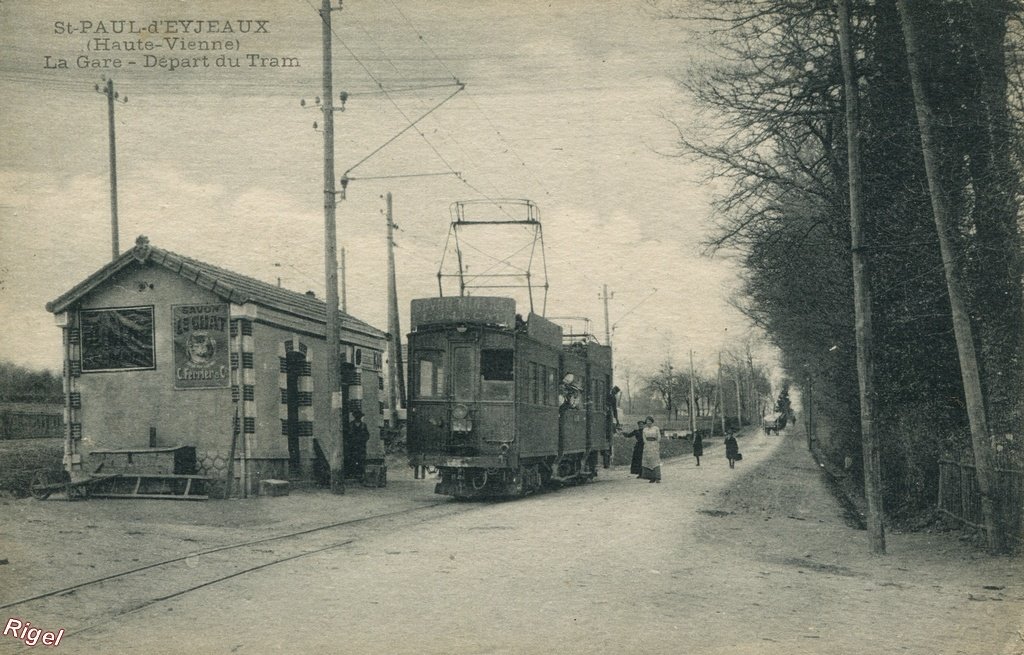 87-St-Paul-d'Eyjeaux - La Gare - Départ du Tram.jpg