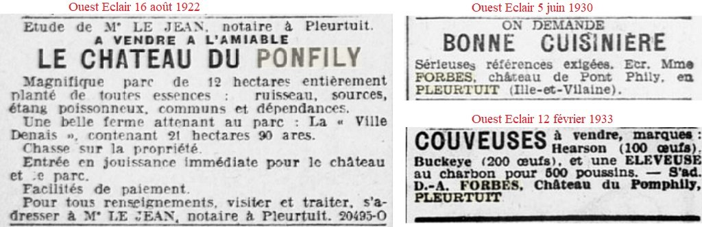 1922 à 1933 annonces diverses Château de Pontfily.jpg