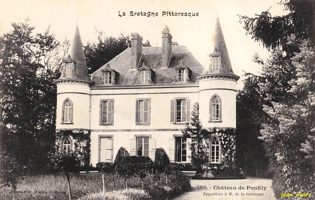 Pleurtuit - Château de Ponfily (Appartient à M. de La Gervinais).jpg