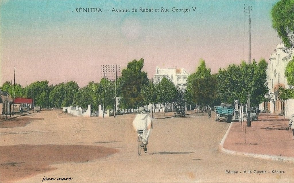 Kénitra - Avenue de Rabat et rue Georges V.jpg