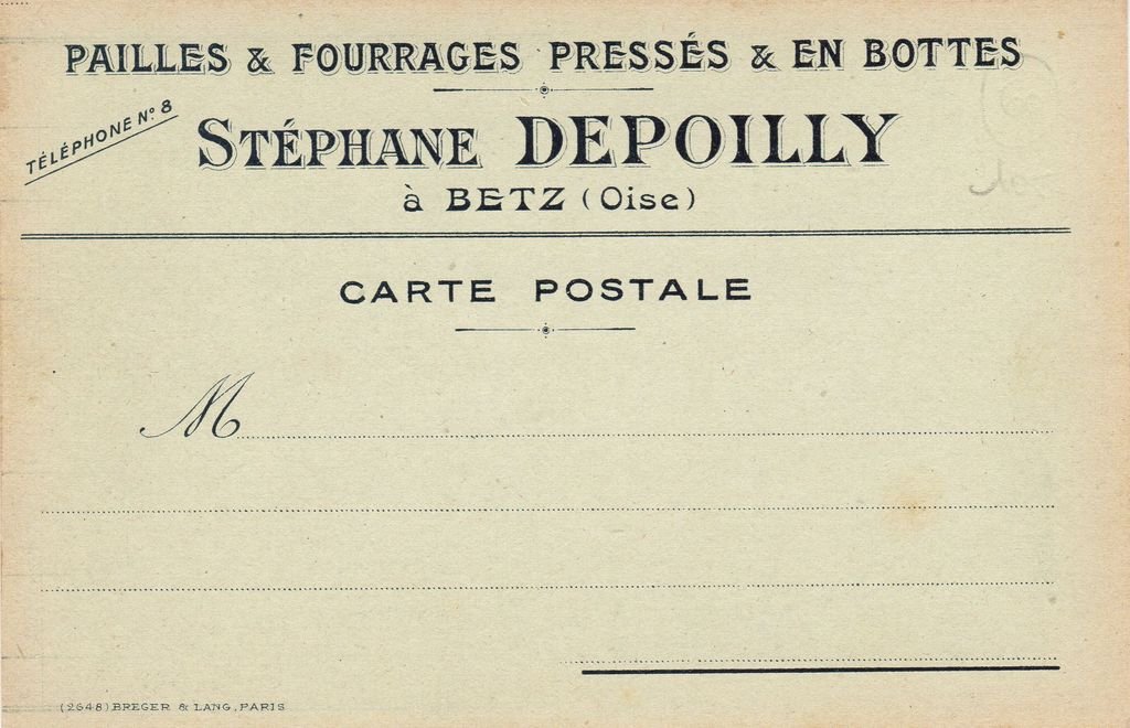 60 - BETZ - CP Pro - Stéphane DEPOILLY - négociant en pailles et fourrages - recto - 07-10-23.jpg